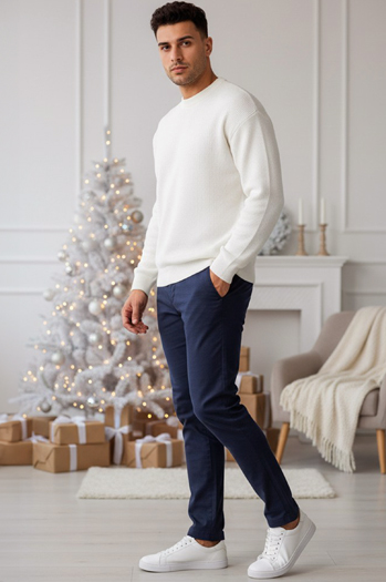 Marineblaue Hose für Männer Dstreet UX4411z