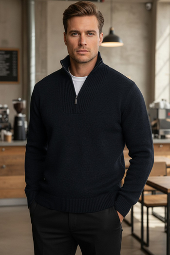 Herren Stehpullover isoliert navy blau Dstreet WX2352