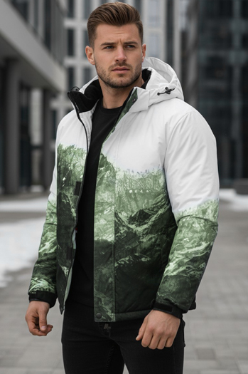 Herren Winter Skijacke grün Dstreet TX5126