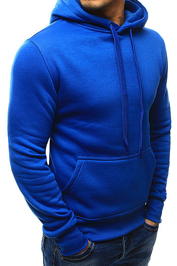 Herren Kapuzenpullover Blau BX2392