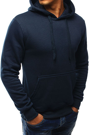 Herren Kapuzenpullover Dunkelblau BX3001