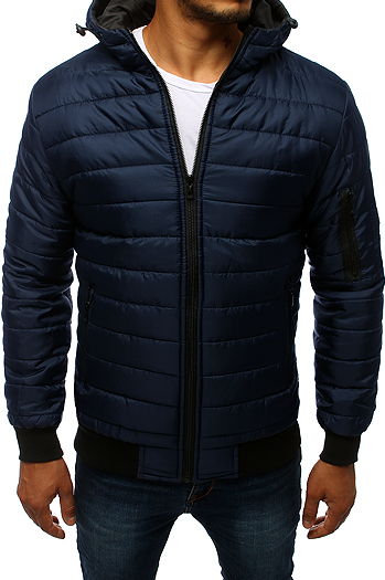 Herren Gesteppt Bomberjacke Blau Dstreet TX2228