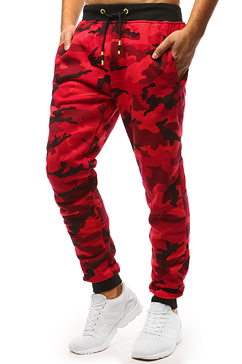 Herren Sporthose Jogger Camo-Rot Dstreet UX1467