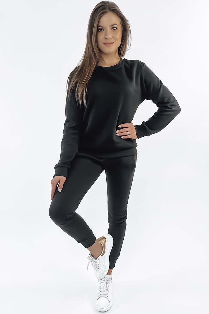 Damen Trainingsanzug FITT schwarz AY0125