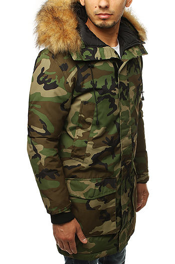 Herren Parkajacke Farbe Camo DSTREET TX3130