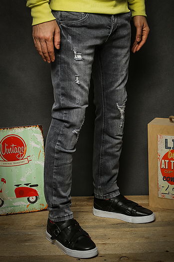 Herren Jeanshosen Farbe Grau DSTREET UX2325