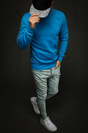 Herren Sweatshirt Blau Dstreet BX4386