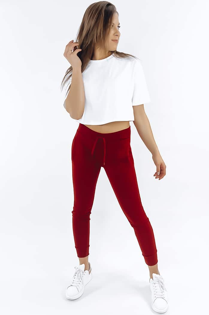 Damen Jogginghose FITS Rot Dstreet UY0537