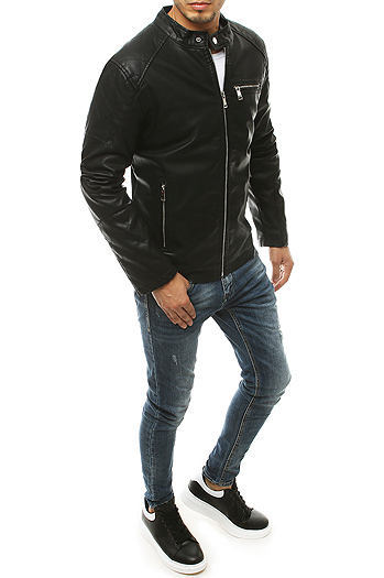 Herren Lederjacke schwarz Dstreet TX3463