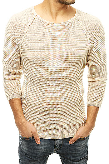 Herren Strickpullover Beige Dstreet WX1578