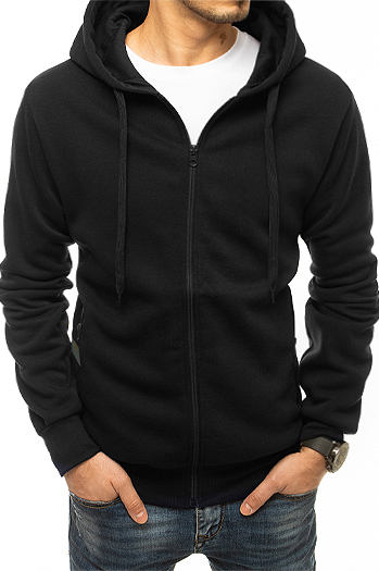 Herren Sweatshirt mit Reißverschluss Farbe Schwarz DSTREET BX4940