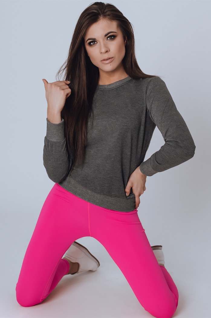 Damen Sweatshirt ODESSA Dunkelgrau Dstreet BY0666