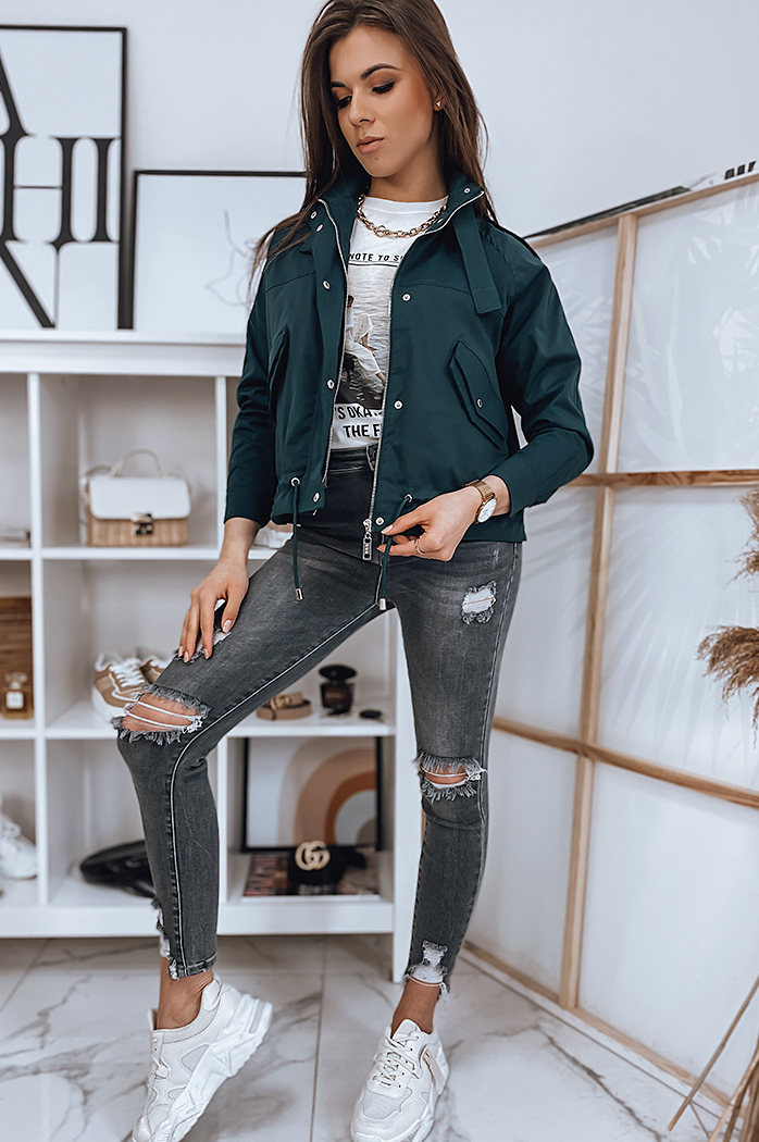 Damen Bomberjacke SISI Grün Dstreet TY1858
