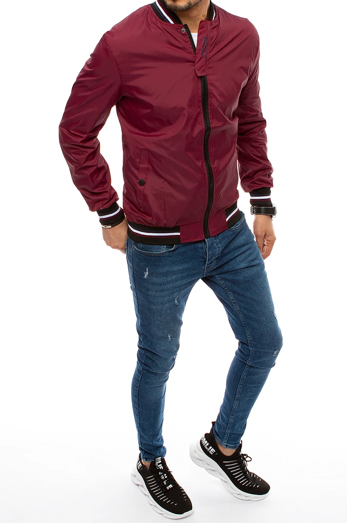 Herren Übergangsjacke Weinrot Dstreet TX3681