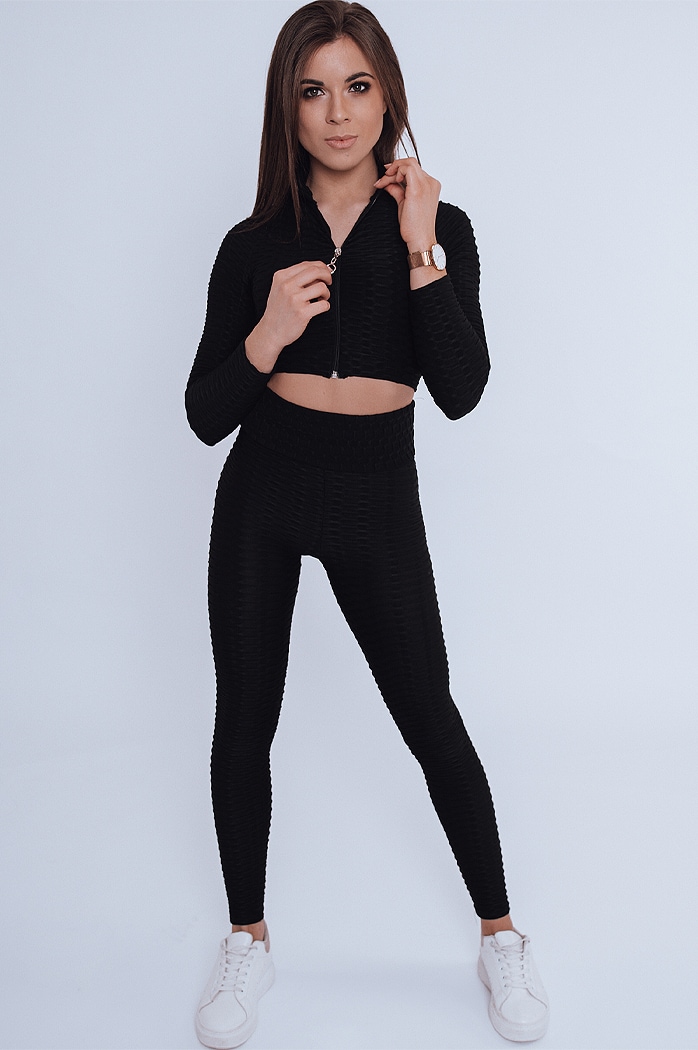 Damen Trainingsanzug Set PANAMERA II Schwarz Dstreet AY0523