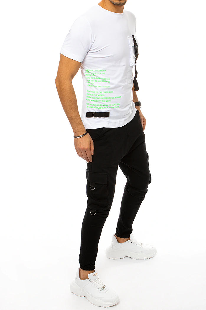 Herren Trainingsanzug Set Weiß-Schwarz Dstreet AX0368