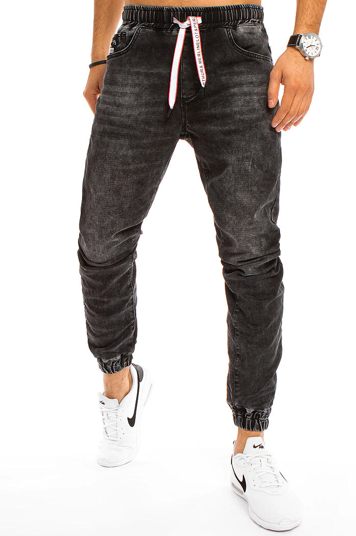 Herren Jeanshose Schwarz Dstreet UX3226