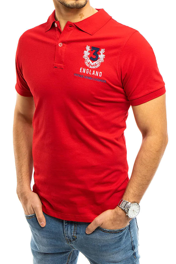Herren Poloshirt Rot Dstreet PX0357