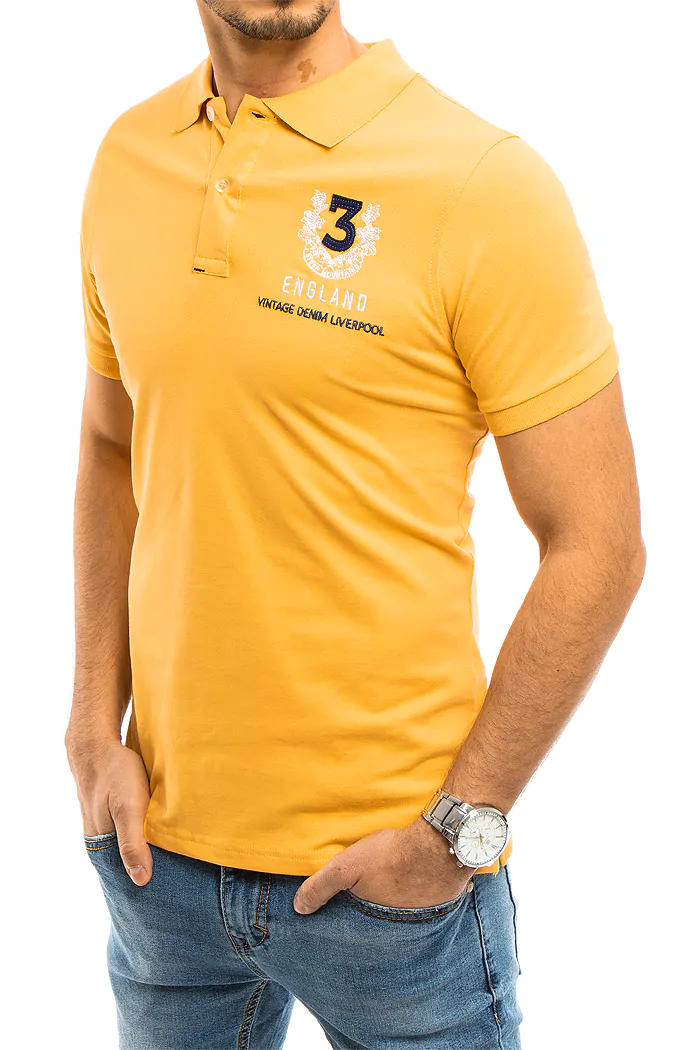 Herren Poloshirt Gelb Dstreet PX0358