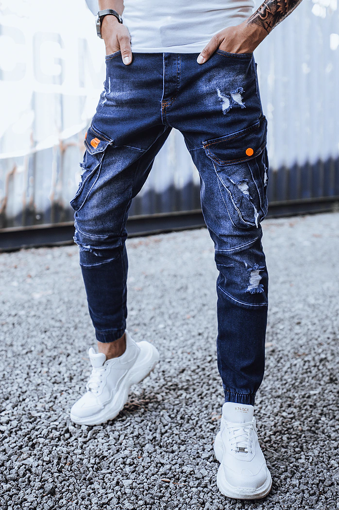 Herren Jeans Joggerhose Dunkelblau Dstreet UX3262