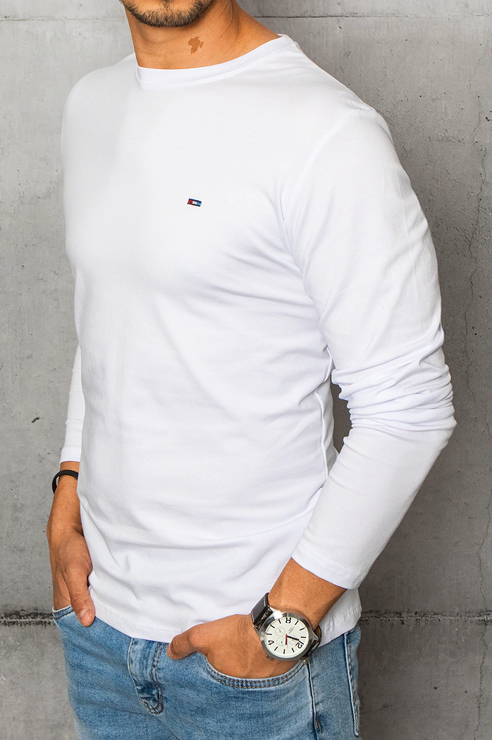 Herren Longsleeve Weiß Dstreet LX0537