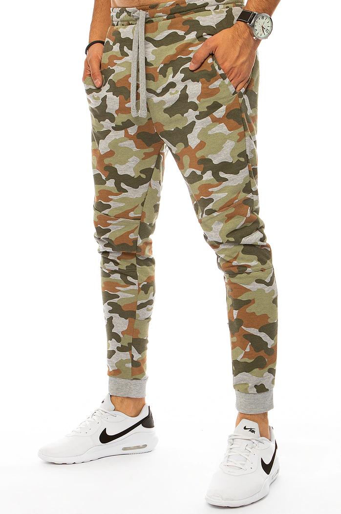 Herren Trainingshose Camo Grün Dstreet UX3334