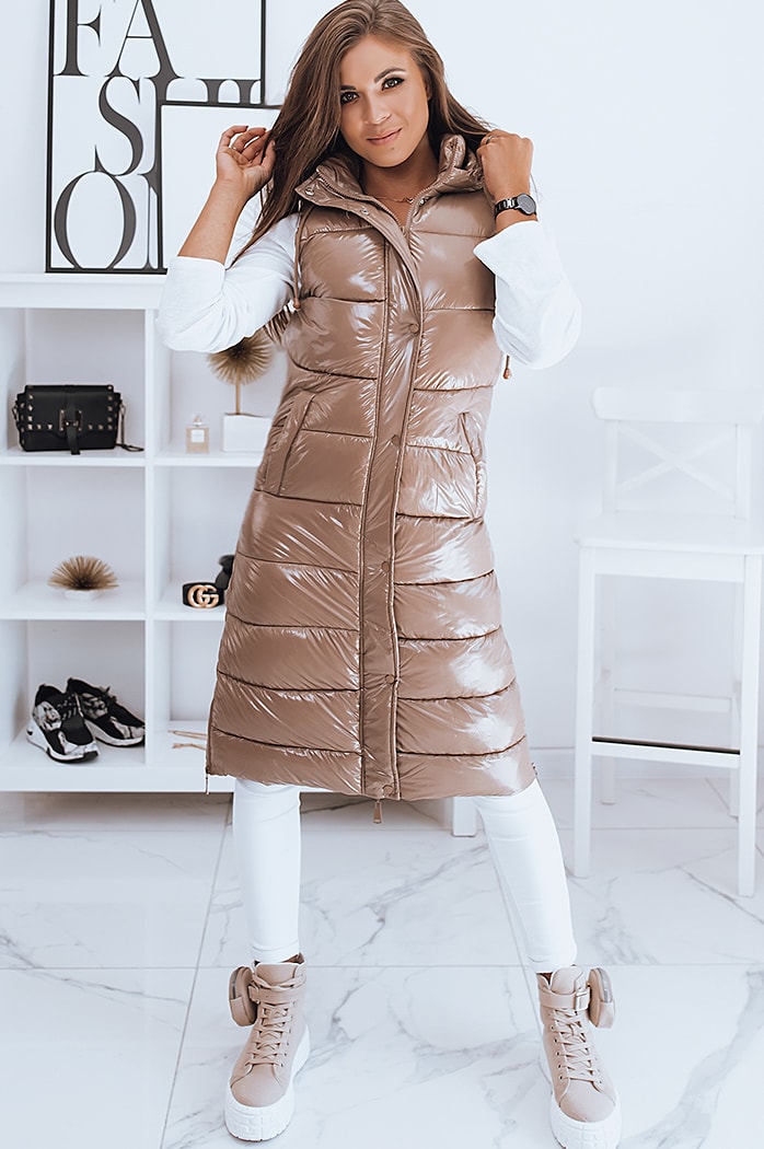 Damen Steppweste GANTINI Farbe Camel DSTREET TY2021
