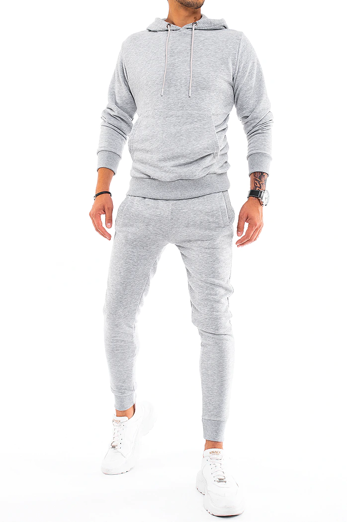 Herren Trainingsanzug Hellgrau Dstreet AX0438