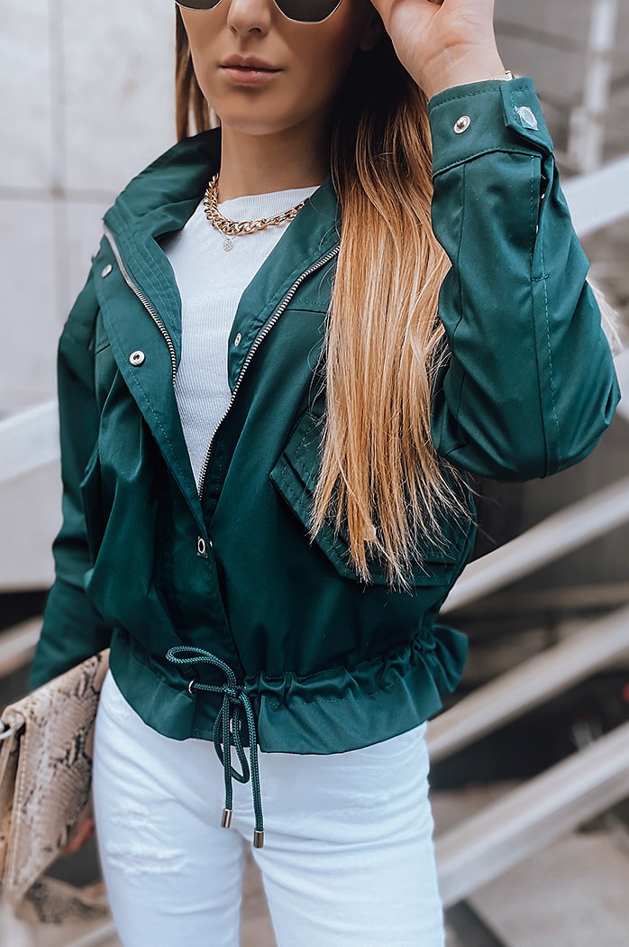 Damen Bomberjacke SISI Grün Dstreet TY1858z