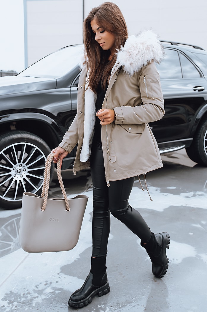 Damen Parka AVENA II Beige Dstreet TY2093