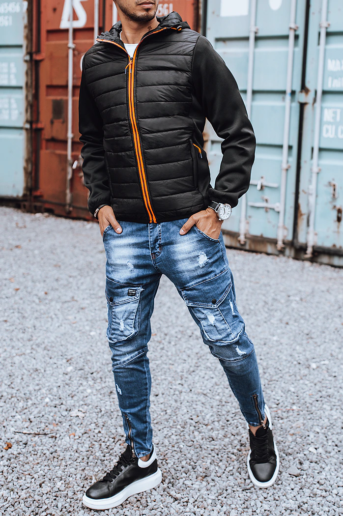 Herren Steppjacke Schwarz Dstreet TX3785