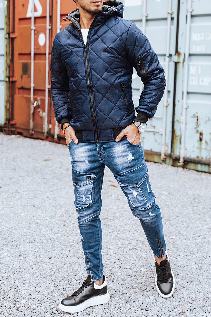 Herren Übergangsjacke Dunkelblau Dstreet TX2602z