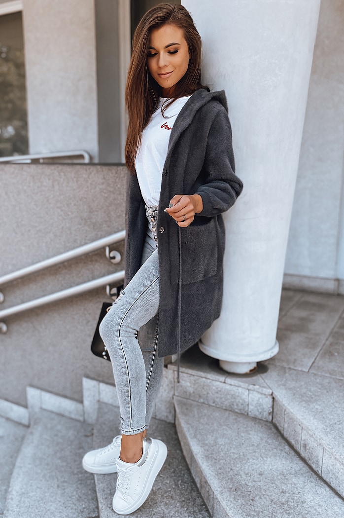 Damen Mantel MELBY Grau Dstreet NY0479