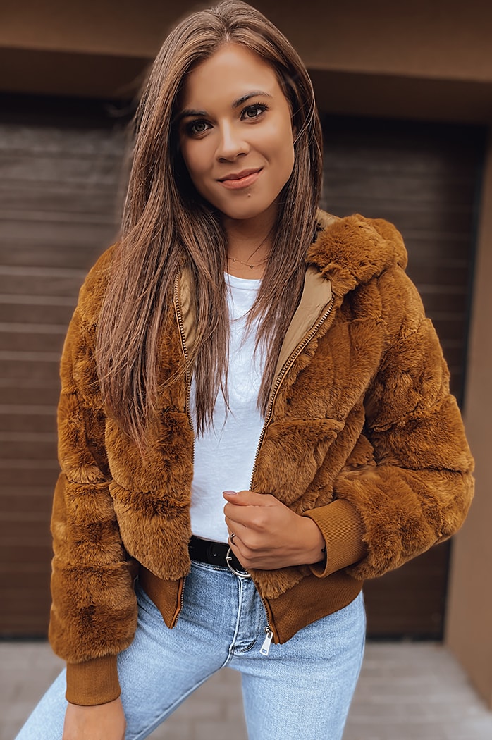 Damen Jacke FERNANDA Camel Dstreet TY2285