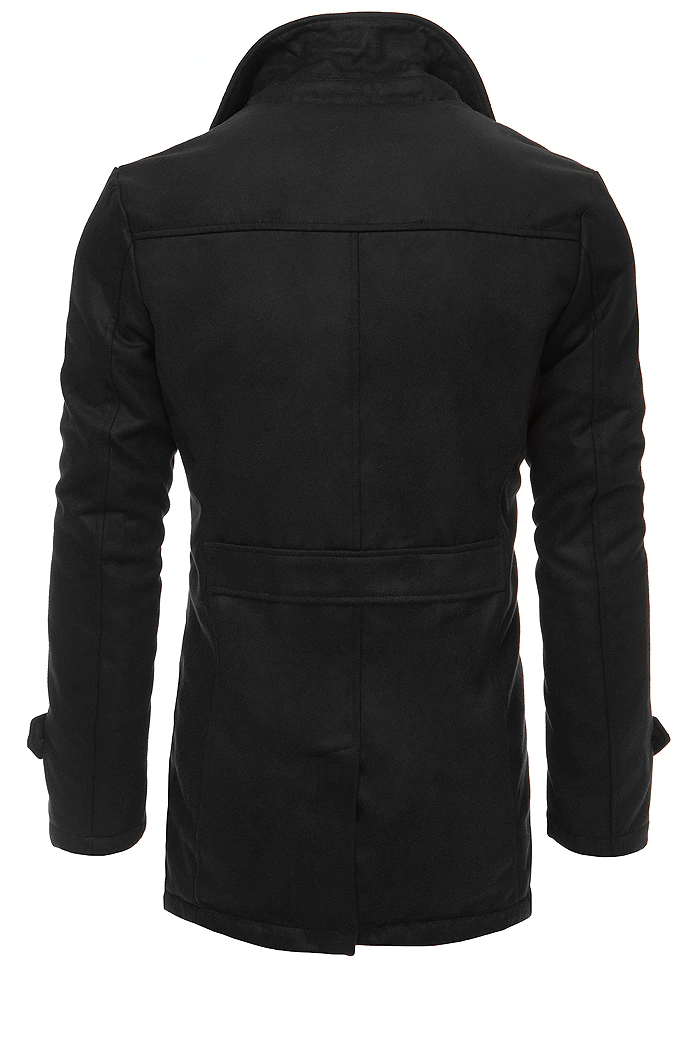 Herren Zweireihiger Mantel Farbe Schwarz DSTREET CX0432