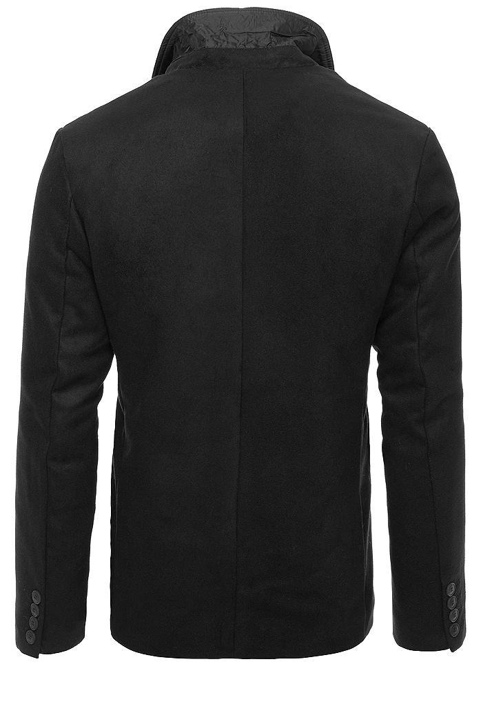 Herren Zweireihiger Mantel Farbe Schwarz DSTREET CX0433