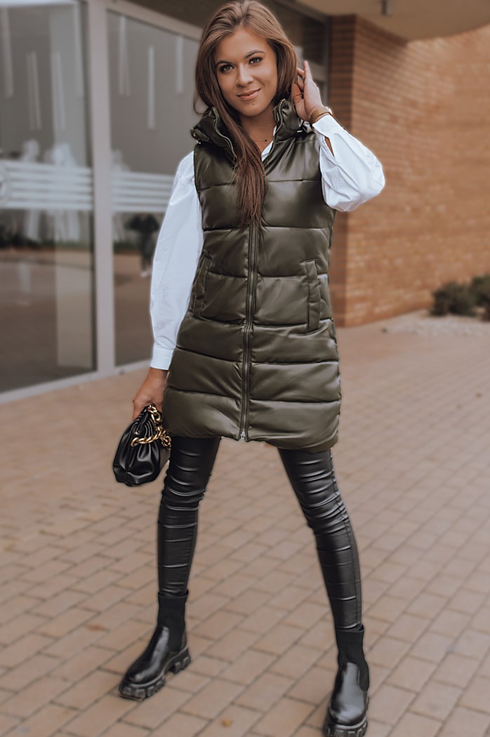 Damen Weste FIERA Grün Dstreet TY2362
