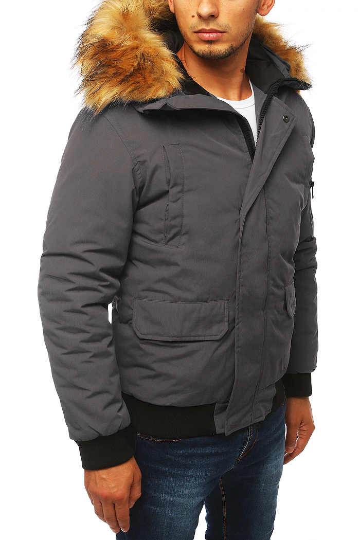 Herren Jacke Dunkelgrau Dstreet TX3942