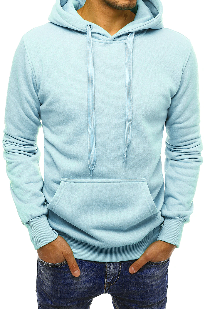 Herren Kapuzenpullover Himmelblau Dstreet BX5107