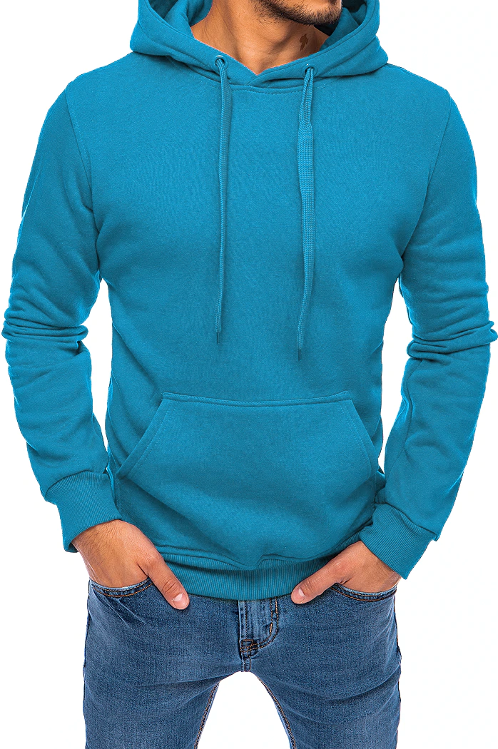 Herren Kapuzenpullover Hellblau Dstreet BX5108