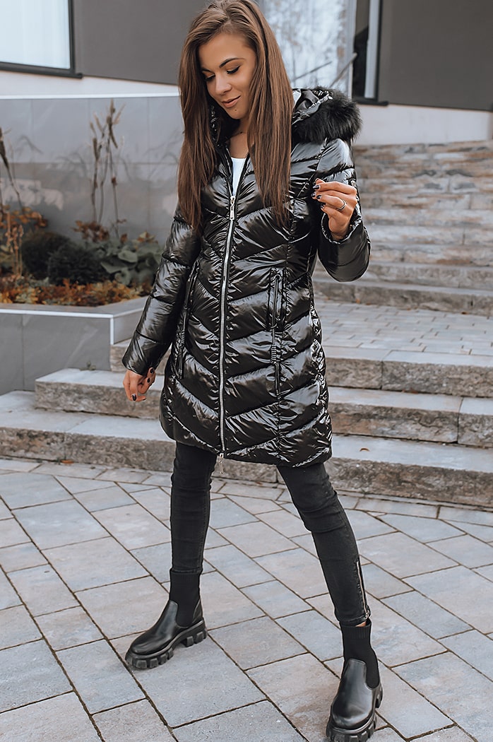 Damen Steppjacke JOVI  Farbe Schwarz DSTREET TY2441