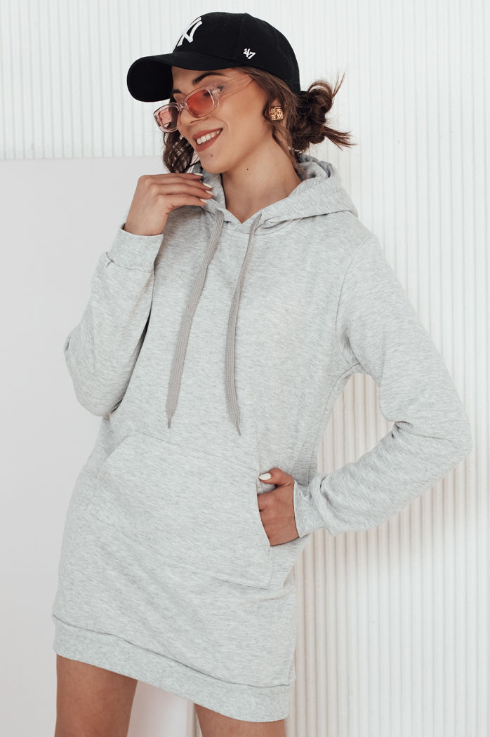 TIMMY Sweatshirt/Kleid in Hellgrau Dstreet EY1932