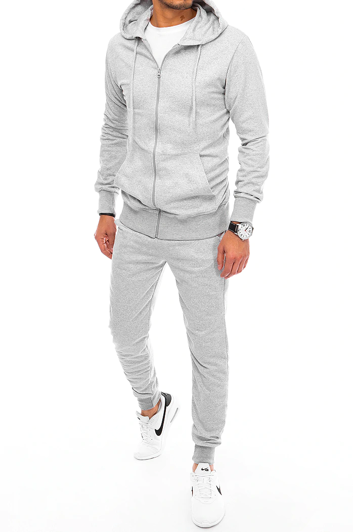 Herren Trainingsanzug Hellgrau Dstreet AX0537