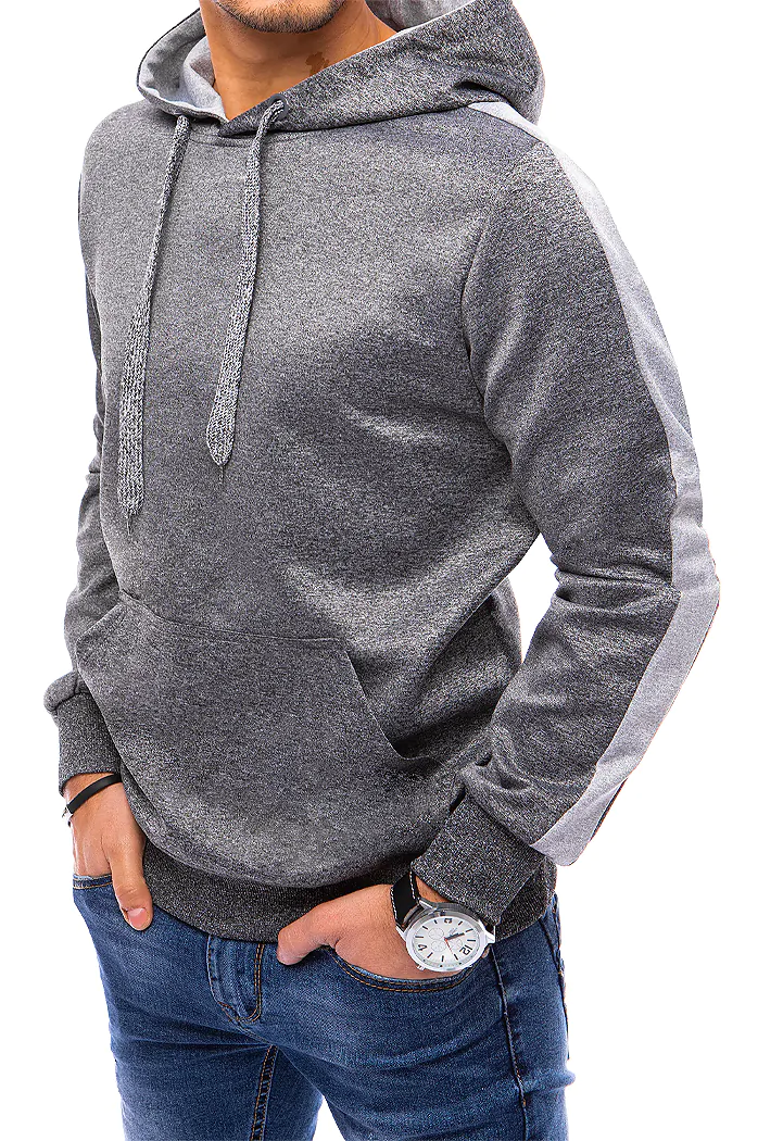 Herren Kapuzenpullover Dunkelgrau Dstreet BX5122