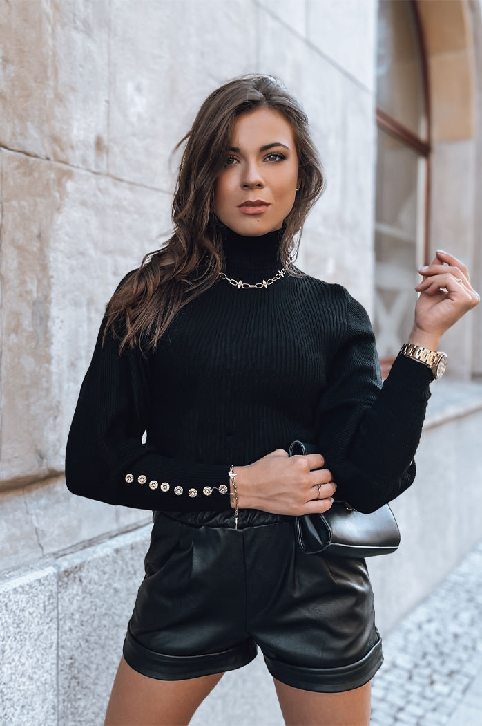 Damen Pullover INGRIDA Schwarz Dstreet MY1438
