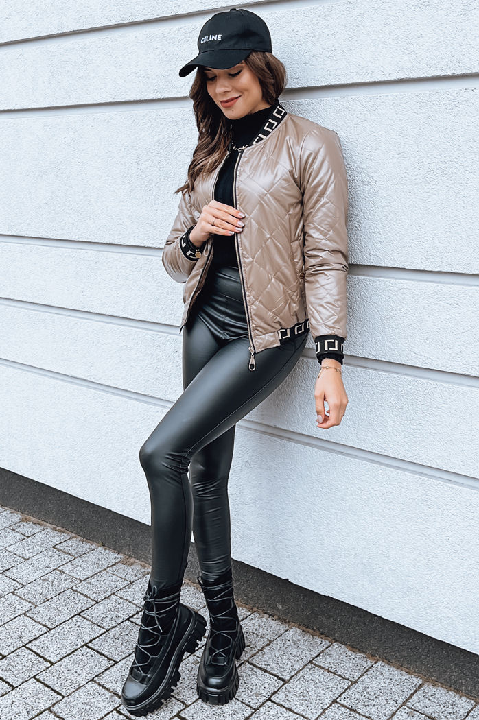 Damen Steppjacke BASEBALL camel Dstreet TY2563