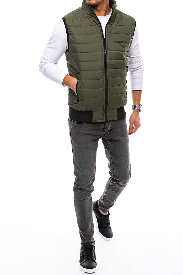 Herren Steppweste Grün Dstreet TX4019