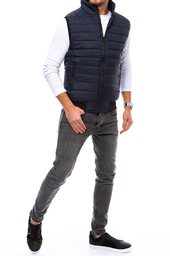 Herren Steppweste Dunkelblau Dstreet TX4020