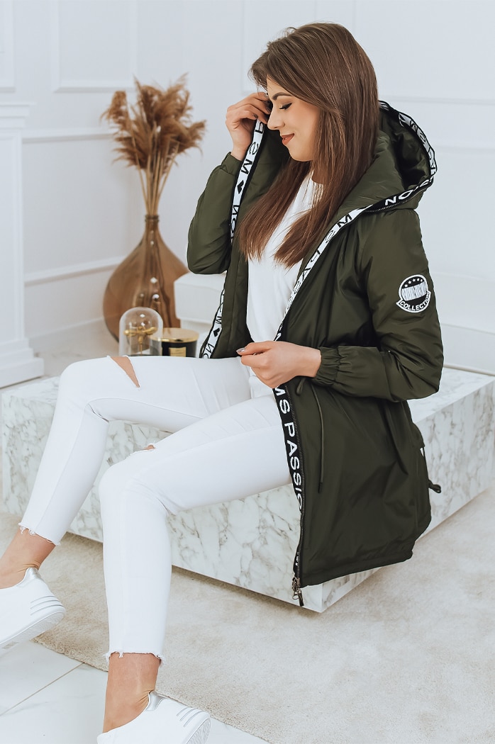 Damen Parka Jacke MIKA Khaki Dstreet TY2723