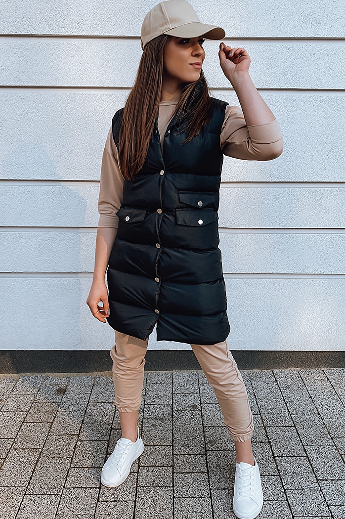 Damen Weste WILLY Schwarz Dstreet TY2391z